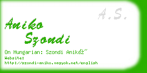 aniko szondi business card